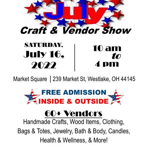 July Craft & Vendor Show